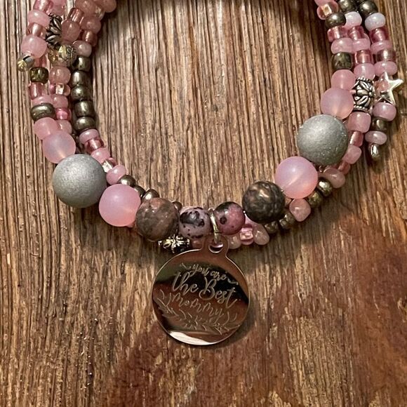 Handmade purple and pink you are the best mommy - Picture 5 of 7